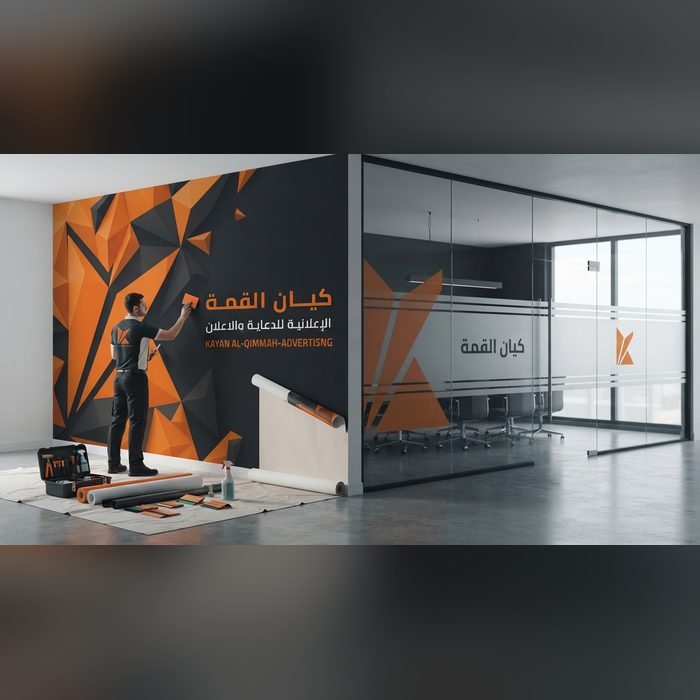 طباعة وتركيب استيكرات وورق حائط للجدران